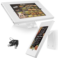 AboveTEK Diebstahlsicherer Tablet-Ständer - iPad Abschließbarer Sicherheitsständer Theken & Wandmontage POS Ständer 360° Drehbarer Kiosk Ständer für iPad/iPad Air/iPad Pro