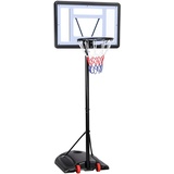 Yaheetech Basketballkorb mit Rollen Basketballanlage Standfuß mit Wasser Höhneverstellbar 217 bis 279 cm,