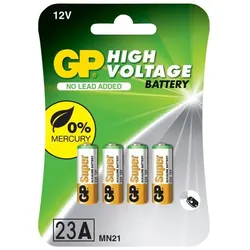 1x4 GP Alkaline 23A / MN21 4 Stück 12V Batterien