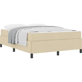vidaXL Boxspringbett 160 x 200 cm Creme