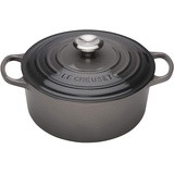 Le Creuset Signature 20 cm rund Flint,