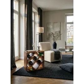 KADIMA DESIGN Weinregal 40 x 40 x 25 cm Braun
