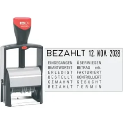 Datumstempel mit 12 Texten