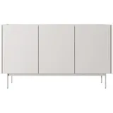 Feldmann-Wohnen Sideboard, Creme, Hellbraun, Holz, 3 Fächer, 144x83x37 cm, Wohnzimmer, Kommoden & Sideboards, Sideboards