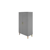 les tendances Kleiderschrank Kubi 55 x 184 x 0 cm Grau