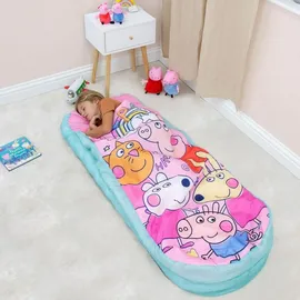 Character World aufblasbares 2-in-1-Bett mit integriertem Schlafsack | PEPPA PIG Sunny
