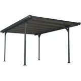 CANOPIA Carport Verona 5,00 x 2,18 m anthrazit inkl. Regenrinne