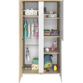 Galipette Kleiderschrank Sacha 98 x 185 x 57 cm Eiche braun