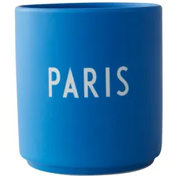 Design Letters - AJ Favourite Porzellan Becher, Paris / blau