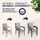 CASARIA Gartenstuhl Gartensessel 56 x 56 x 0 cm grau 8 St.