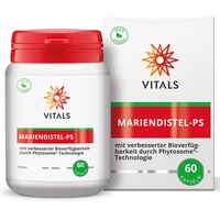 Vitals Mariendistel-PS - 60 Kapseln zur Unterstützung der Lebergesundheit. Mit Siliphos & Phosphatidylcholin für optimale Bioverfügbarkeit. Hauptzutaten: Mariendistelextrakt.