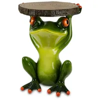 Bollweg Formano Garten Deko Tisch Frosch - Frosch Tierfigur für Blumen und Pflanzen - 44 cm - Pflanzentisch Gartendekoration - In und Outdoor