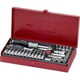 WGB 1/4"-Steckschlüssel-Garnitur, 36-teilig