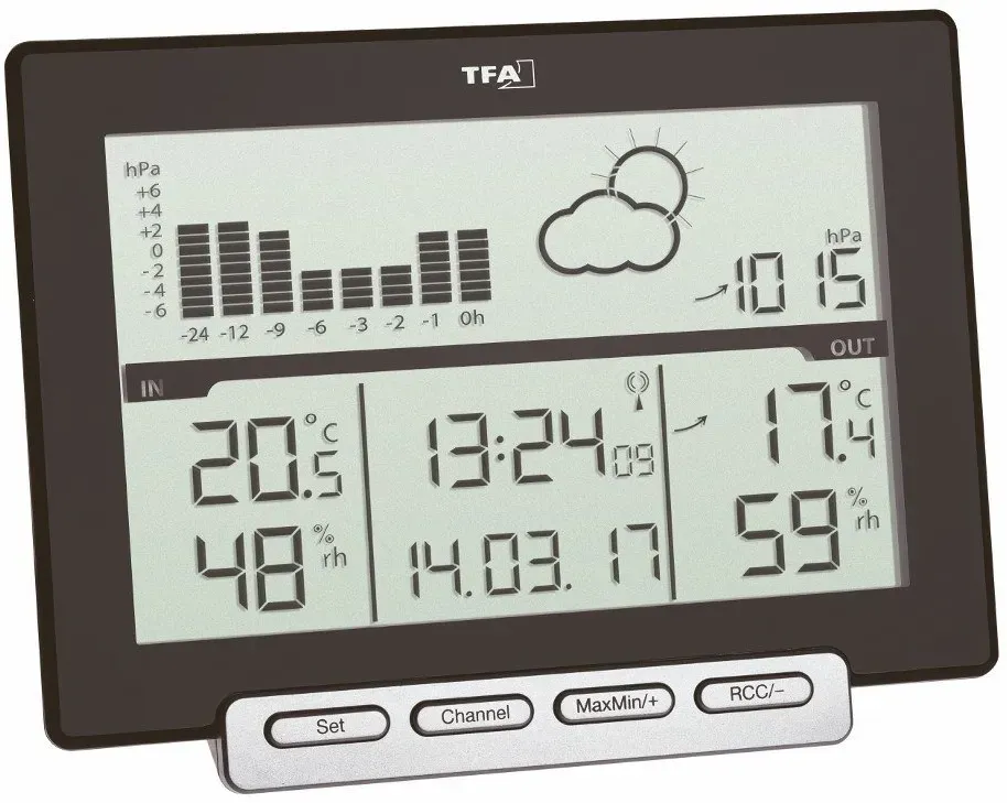 Preisvergleich Produktbild TFA Dostmann Funkwetterstation