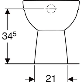 Geberit Renova Stand-WC mit WC-Sitz Weiß KeraTect