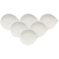 Villeroy & Boch Brotteller Flow ø 17,5 cm 6er Set weiß