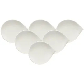 Villeroy & Boch Brotteller Flow ø 17,5 cm 6er Set weiß