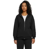 URBAN CLASSICS Zip-Kapuzenpullover in black, | Gr.: XXL