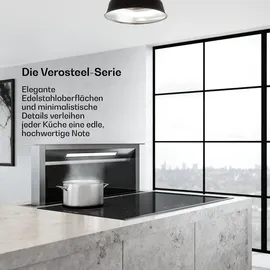 Klarstein VeroSteel Deckenhaube 90 cm Schwarz