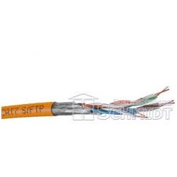 Acome TN-7000-1, Datenkabel Cat.7, S/FTP  (1000 MHz), 4x2xAWG23, orange,  100m Ring
