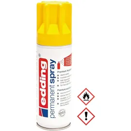 edding 5200 Permanentspray Premium Acryllack 200 ml verkehrsgelb matt