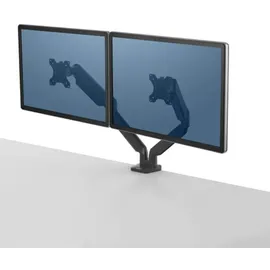 Fellowes Doppel Monitorarm 27" Schwarz