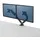 Fellowes Doppel Monitorarm 27" Schwarz