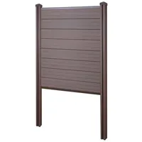 MCW WPC Sichtschutz 105 cm braun