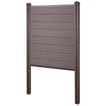 MCW WPC Sichtschutz 105 cm braun