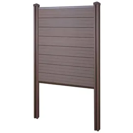MCW WPC Sichtschutz 105 cm braun