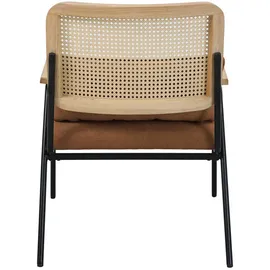 Svita Loungesessel THEA Polyester 62 x 83 x 66 cm Braun mit Kissen
