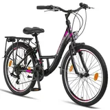 chillaxx Strada Premium 28 Zoll RH 48 cm Unisex schwarz/pink