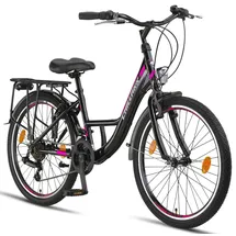 chillaxx Strada Premium 28 Zoll RH 48 cm Unisex schwarz/pink