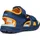 GEOX Vaniett Boy C Sandal, Navy/Orange, 38 EU
