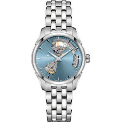 Hamilton Jazzmaster Open Heart Auto Lady 36mm H32215140 - hellblau,silber - 36mm