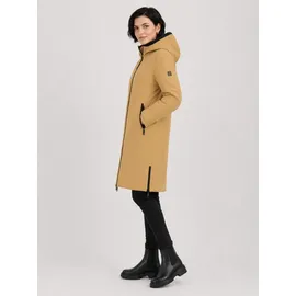 Lpo Steppjacke "NAKITA WMN Wendemantel Steppmantel", Damen, Gr. 46 (L), weiß (ocker, weiß), Web, 100% Polyester, tailliert hüftbedeckend, Jacken Steppjacke, Wendemantel