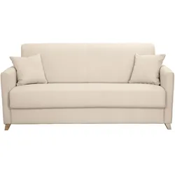 Schlafsofa 3 Plätze skandinavisch beige SKANDY