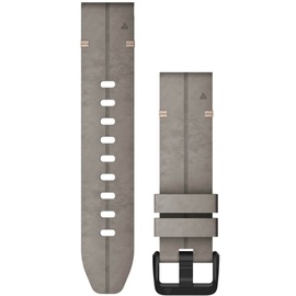 Garmin Quickfit Velourleder Armband 20mm Grau / Schnalle Schiefergrau fenix 7S/6S