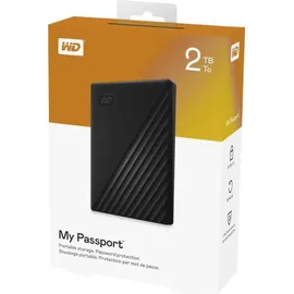 Western Digital My Passport 2 TB USB 3.2 schwarz WDBYVG0020BBK-WESN