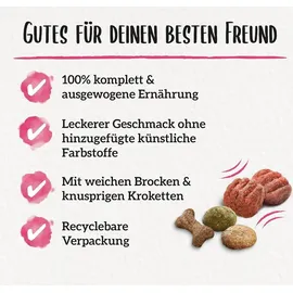 Purina BENEFUL Kleine Genießer mit Rind Hundetrockenfutter 1,4kg Beutel (6er Pack (6 x 1400g))