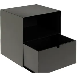 VCM Nachtschrank Joliet 30 x 25 x 30 cm Schwarz