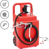 MSW Mobile Tankstelle Aluminium 120 l rot fahrbar