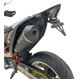 ARROW Schalldämpfer Aluminium Dunkel mit Carbon Endkappe für KTM 690 SMC/Enduro 19-21