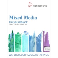 HAHNEMUEHLE Hahnemühle, Heft + Block, Universalblock Mixed Media 30x40