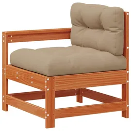 vidaXL Garten-Lounge-Set 10-tlg. Wachsbraun