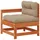 vidaXL Garten-Lounge-Set 10-tlg. Wachsbraun