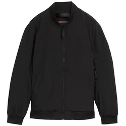 TOM TAILOR DENIM Herren Bomberjacke mit Taschen, schwarz, Uni, Gr. XXL