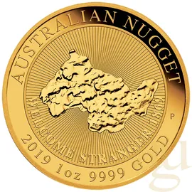 Perth Mint 1 Unze Goldmünze Australien Nugget - Welcome Stranger 2019