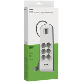 Belkin Steckdosenleiste 6-fach 2 m Weiß