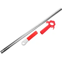 RORPOIR Fensterrollo Zugstange Unterstützung Für Fensterjalousien Und Rollos 06 Rotes Blumenmuster Ideal Für Das Einfache Öffnen Und Schließen Von Fenstern Und Vorhängen